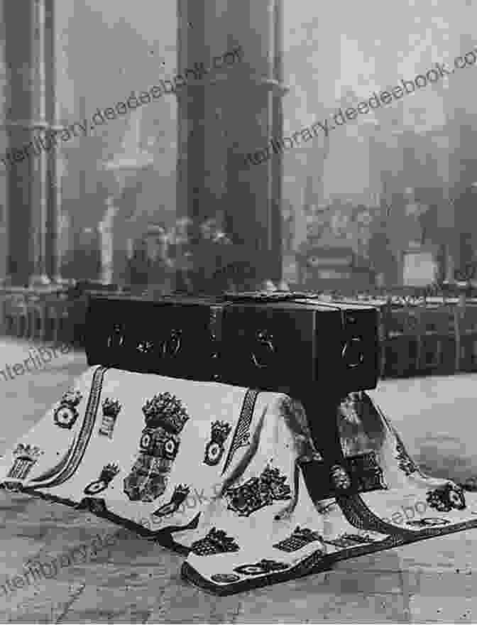 A Black And White Photograph Of Daisy, A Loyal Dog, Lying Beside The Tomb Of The Unknown Warrior In Westminster Abbey. Daisy And The Unknown Warrior
