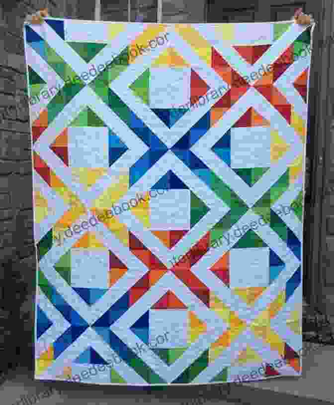 A Colorful Quilt With A Nine Patch Design In A Rainbow Spectrum Quick Easy Quilts For Kids: 12 Friendly Designs