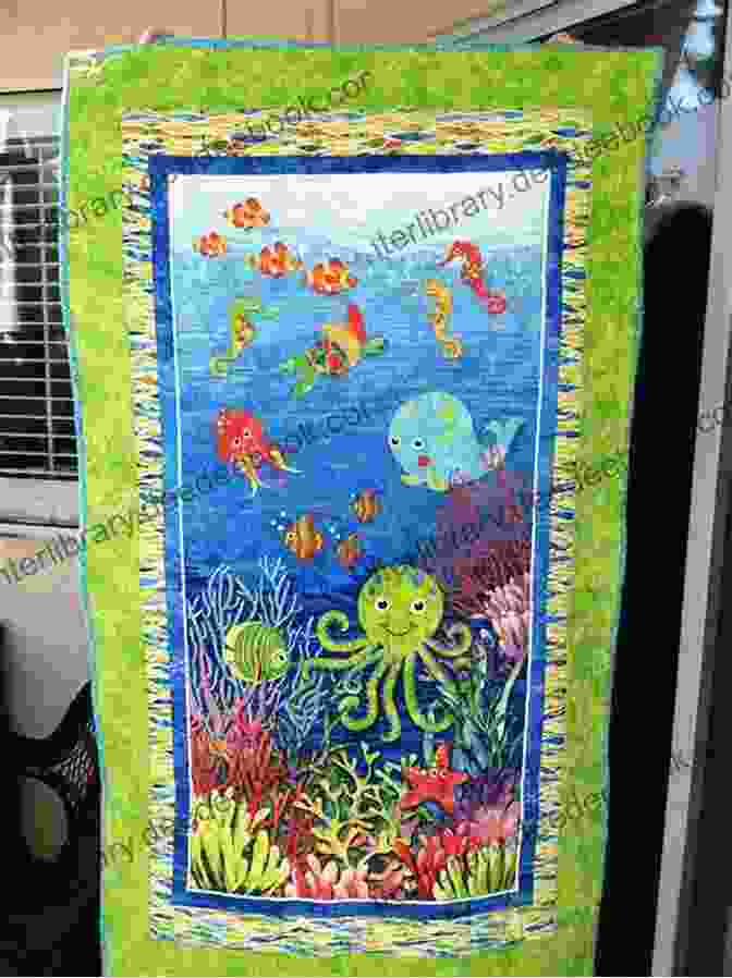 A Quilt With An Underwater Theme Featuring Appliqued Sea Creatures Quick Easy Quilts For Kids: 12 Friendly Designs