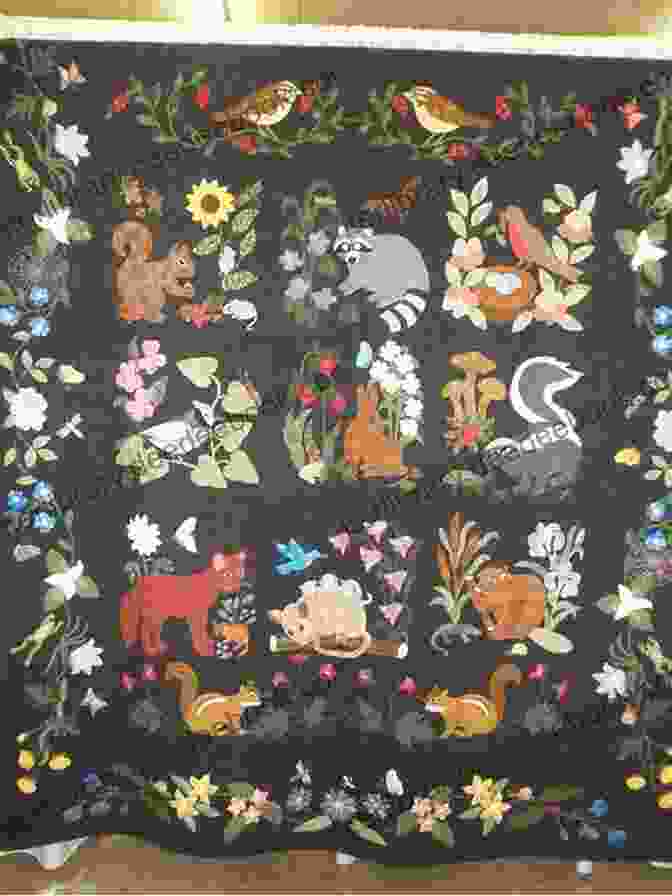 A Quilt With Appliqued Woodland Animal Designs In Earthy Colors Quick Easy Quilts For Kids: 12 Friendly Designs