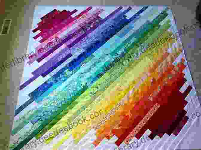 A Rainbow Quilt Made From Scraps Modern Rainbow Patchwork Quilts: 14 Vibrant Rainbow Patchwork Quilt Projects Plus Handy Techniques Tips And Tricks (Crafts)