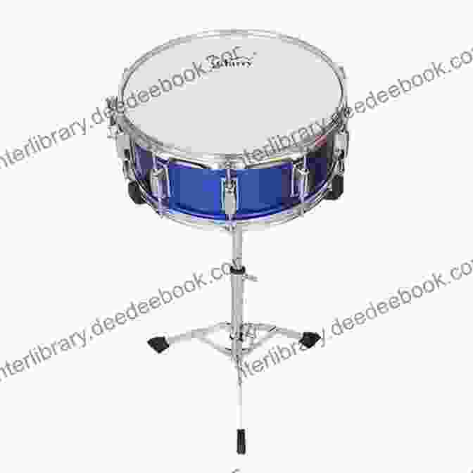 A Snare Drum Set On A Stand With A Microphone In Front Of It. Monster Snare Drum Volume 4