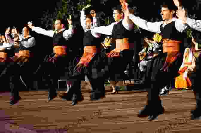 Greek Musicians Playing Bouzoukis And Dancers Performing Traditional Greek Dance Happy Like A Greek: Fill Your Life With Joy The Mediterranean Way