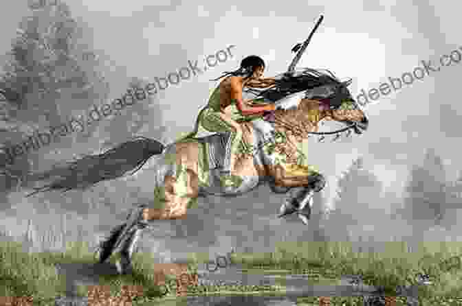 Native American Chief Character Riding A Pinto Horse In Yankee Doodle Fantasy YANKEE DOODLE FANTASY ROBERTO GALLI