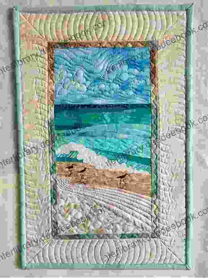 The Beach Quilt Book Cover Featuring A Colorful Quilt With The Yorktide Shoreline In The Background The Beach Quilt (A Yorktide Maine Novel)
