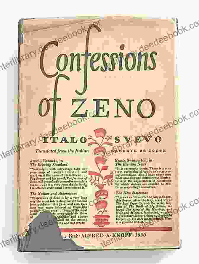 The Cover Of 'The Confessions Of Zeno'. Blogger Master Italo Svevo