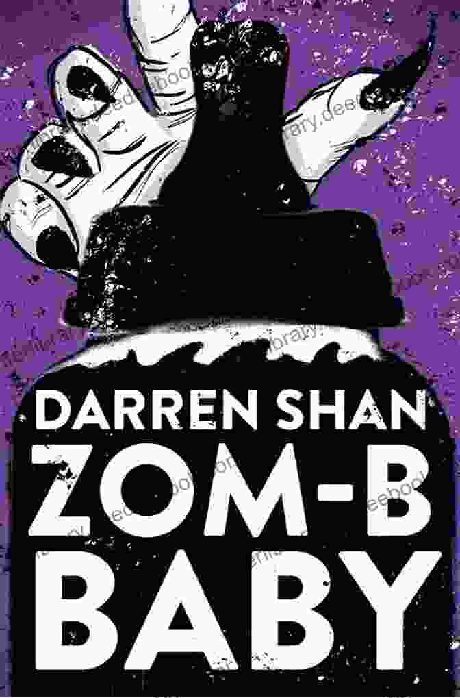 Zom B Baby Book Cover Featuring A Half Vampire With Sharp Teeth And Glowing Red Eyes Zom B Baby Darren Shan